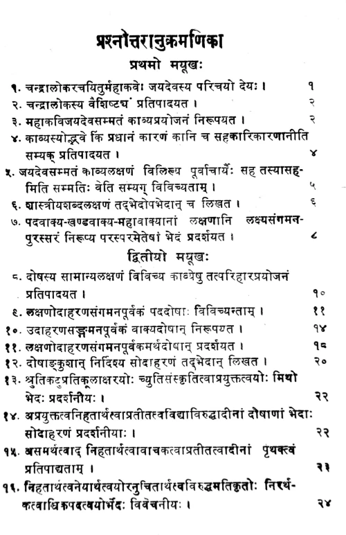 Chandralokacintamani (Prasnottari)